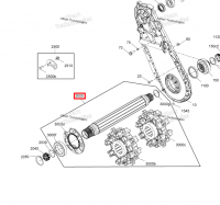504154635 Вал приводной G5 Ski-Doo 504154545 504154550