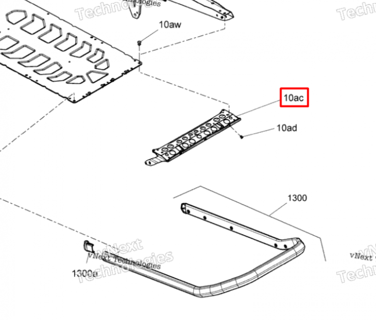 518331704 Крепление брызговика Ski-Doo 518331294
