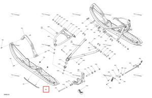 Saturn жёлтый глубокий чёрный лыжа Pilot DS 4 Ski-Doo 505075986