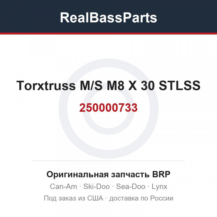 250000733 Torxtruss M/S M8 X 30 STLSS