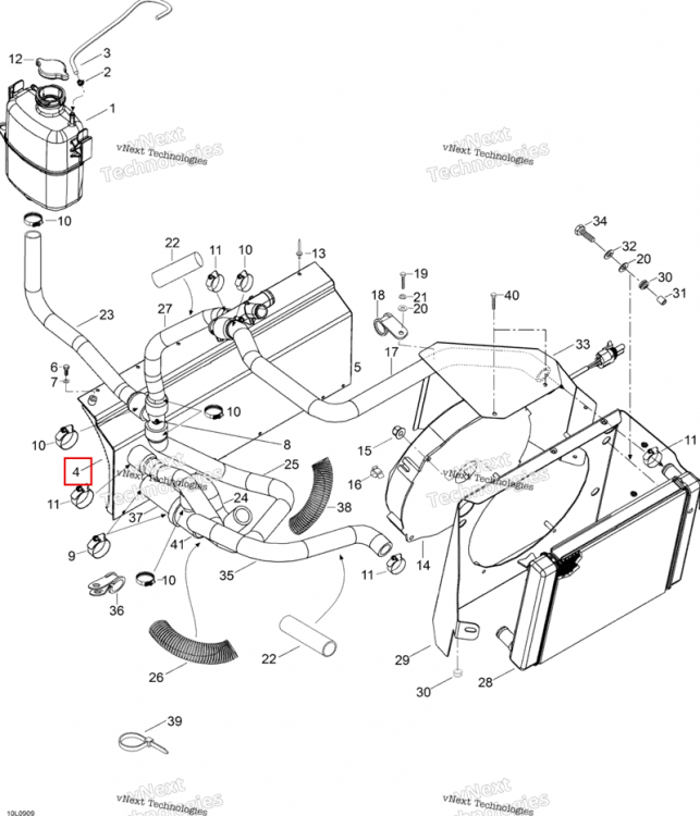 REFLECTIVE SHEET Ski-Doo Expedition TUV V800 4-TEC (2009) (M44110)