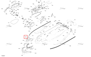 Opal зелёный капот модель Metallic Sage Sea-Doo 291005776