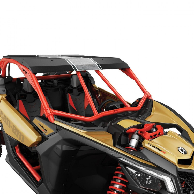 715004163 Lonestar Racing передняя панель защиты от проникновения, красный Can-Am Maverick X3