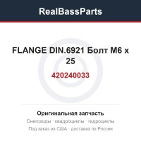 420240033 FLANGE DIN.6921  Болт M6 x 25