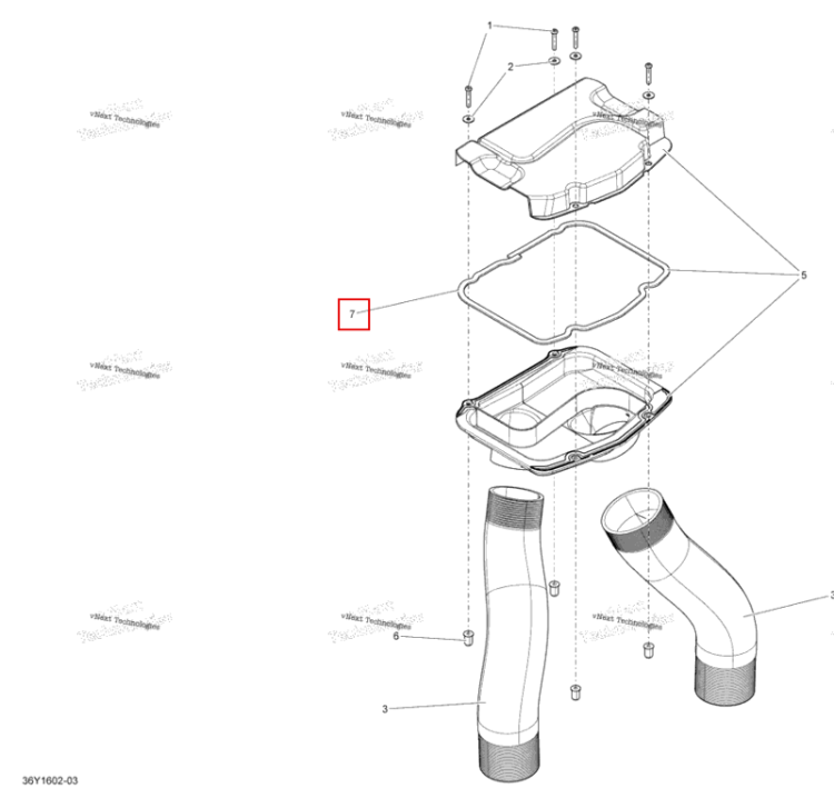 Was 293250099 прокладка Sea-Doo RXT (2016) (219704377)