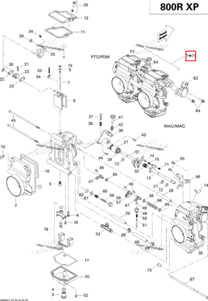 Carburator комплект TM40 B370 Ski-Doo 403138792