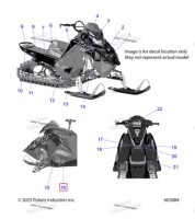 7202523 Наклейка боковая панель нижний задний левый левый только