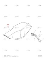 В сборе сиденье BLKSTX / TSLVR / TW / ORG B снежный обратный оранжевый Polaris 800 AXYS Pro RMK LE 155 (2017) (2687099)