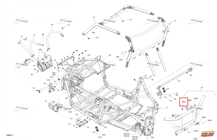 Шестигранный Elastic гайка фланцевая M8 Can-Am Maverick Sport 1000R XRC (2022) (229000122)