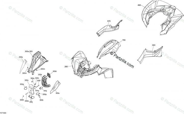 715003173 REAR FENDER ASS Y