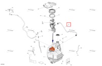 Топливный бак шланг Can-Am Outlander 4x4 DPS 700 (2025) (709001076)