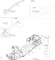Пружина пластина Ski-Doo Expedition TUV V800 4-TEC (2009) (M5346728)