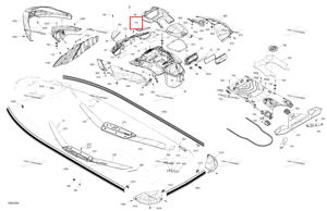 Левый Carbon зеркало крышка в сборе Sea-Doo 269502522