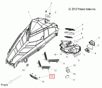 7670040 Клипса металлическая Polaris FASTENER, U-TYPE CLIP