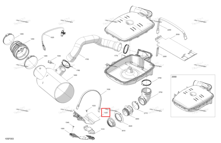 Cut Insulating накладка Sea-Doo RXP 325 X (2026) (293830253)