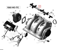 Топливный рейлинг Sea-Doo RXT (2016) (420874396)