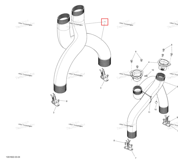 VENTILATION HOSES 3.5 Sea-Doo RXT (2016) (237000044)