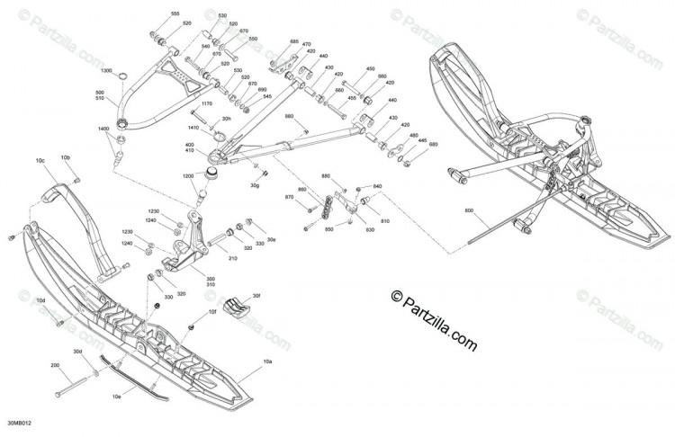 505074536 Gulfstream синий, правая лыжная нога. Гольфстрим синий