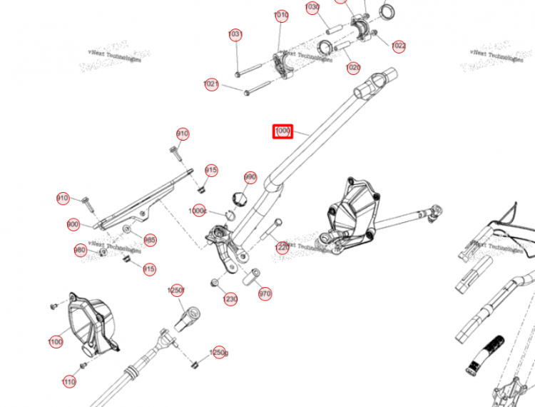 506153402 Вал рулевой Ski-Doo