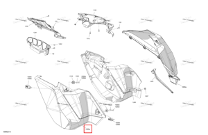 Левый корпус панель Ski-Doo 517308828