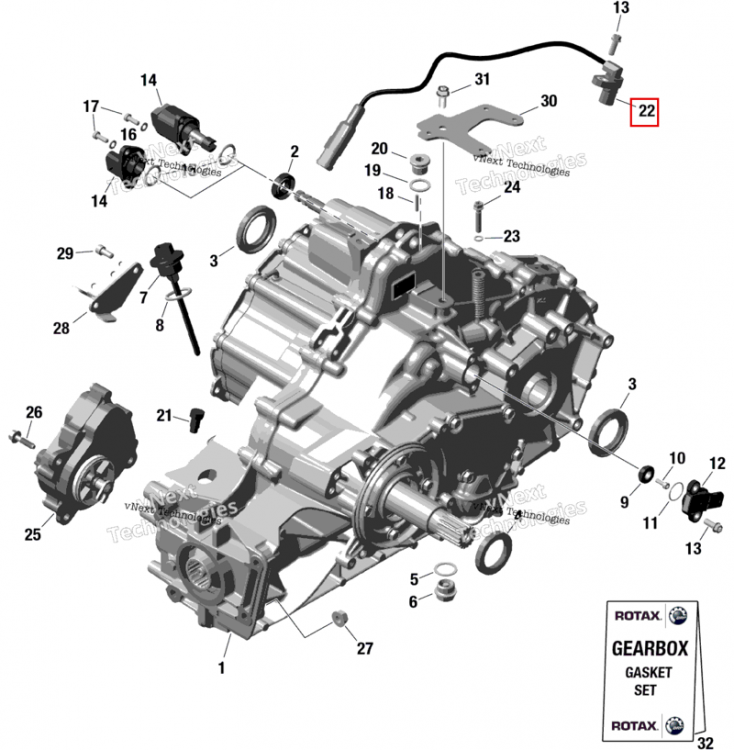 Датчик скорости Can-Am Commander MAX 1000R EFI XT (2024) (420265723)