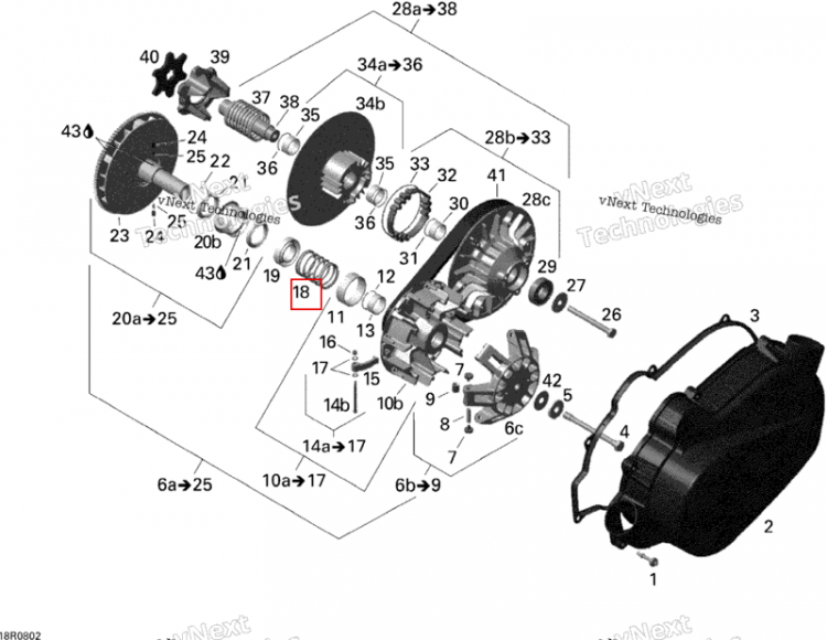 Компрессионный пружина Can-Am Outlander 400 XT (2008) (420238161)