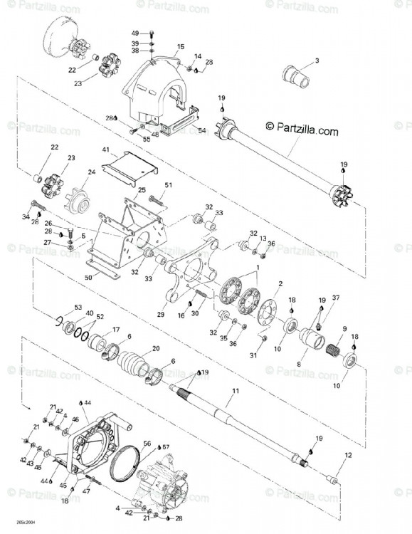 272000158 COUPLEUR ASS.  *COUPLER-ASSY.  Пластиковая муфта приводного вала гидроцикла