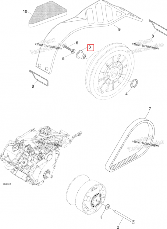 Проставка Ski-Doo Skandic SWT (2009) (M5446840)