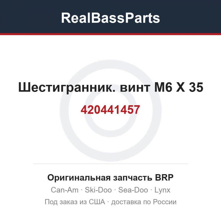 420441457 Шестигранник. винт M6 X 35