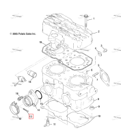 С полукруглой головкой головка винт Polaris Widetrak LX (2006) (3081497)