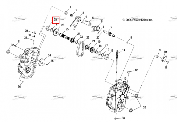 Подшипник Polaris Widetrak LX (2006) (3233018)