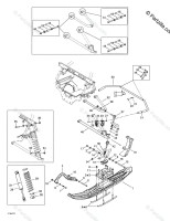 506095800 MX Z 800 HO Renegade & Renegade X 2005 Передняя подвеска и лыжи - Хомут