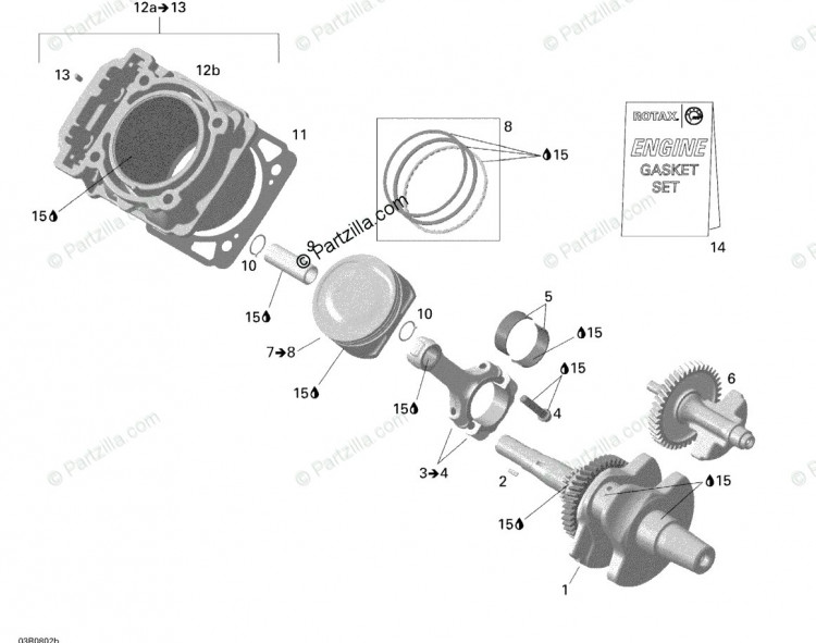 Коленвал Can-am 400 420296671