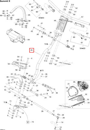 Основной трубка Ski-Doo 506151772