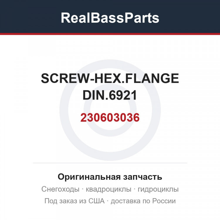230603036 SCREW-HEX.FLANGE DIN.6921