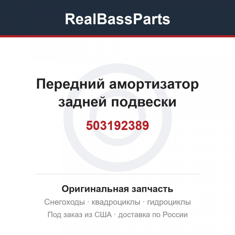 503192389 Передний амортизатор задней подвески