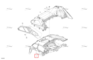 Многоцелевой пластина Ski-Doo 508001178