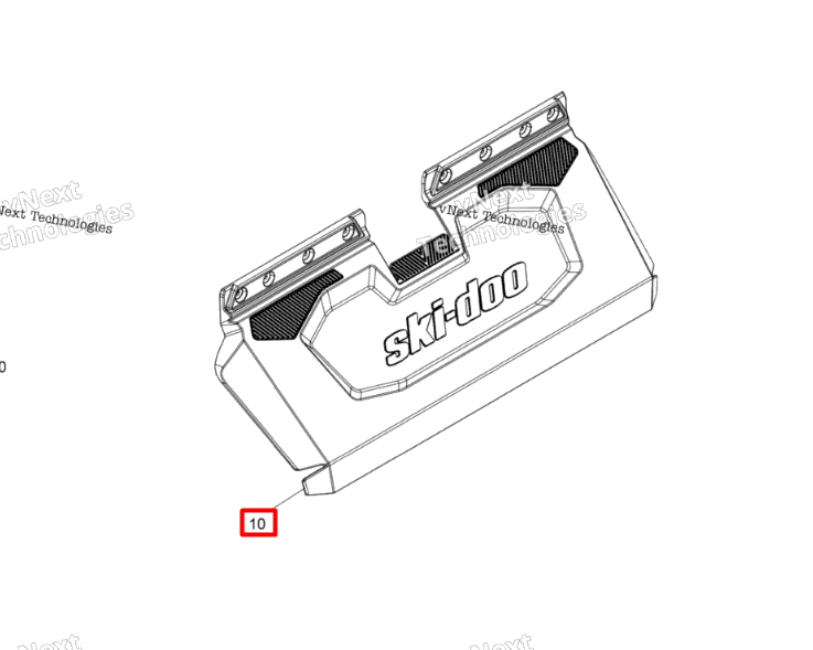 520002048 Брызговик Ski-Doo