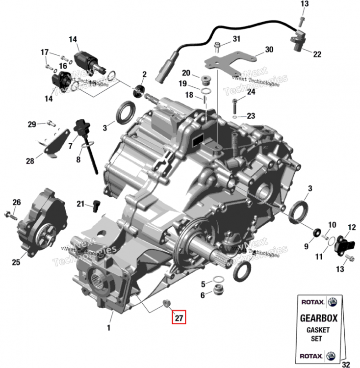Hexagonal гайка M8 Can-Am Commander MAX 1000R EFI XT (2024) (420842611)