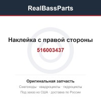 516003437 Наклейка с правой стороны