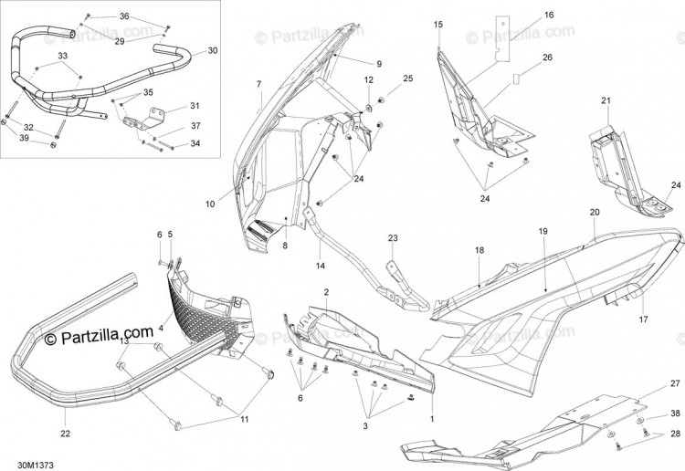 860200537 Бампер передний усиленный XU Commander/Grand Tourer