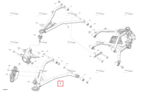 Правый нижний подвески рычаг Can-Am Outlander 4x4 DPS 700 (2025) (706203188)