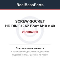 205004060 SCREW-SOCKET HD.DIN.912A2  Болт M10 x 40