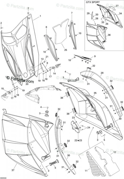 517303248 DEFLECTEUR AIR *AIR DEFLECTOR  RH  Дефлектор боковой панели, правый