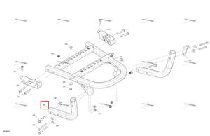 Глубокий чёрный задний Pillar Can-Am 705016209