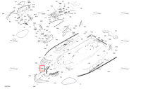 Millenium жёлтый правый облицовка модель Millenium жёлтый Sea-Doo RXT-X 300 (2023) (291005544)