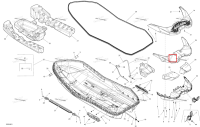 Deck корпус Sea-Doo Spark (2016) (291003514)