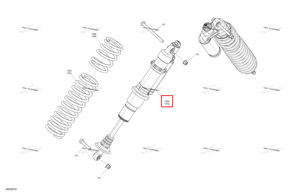 Левый передний Adjustable амортизатор Can-Am 706204833