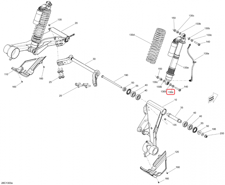 715500361 Втулка амортизатора для квадроциклов Can-Am