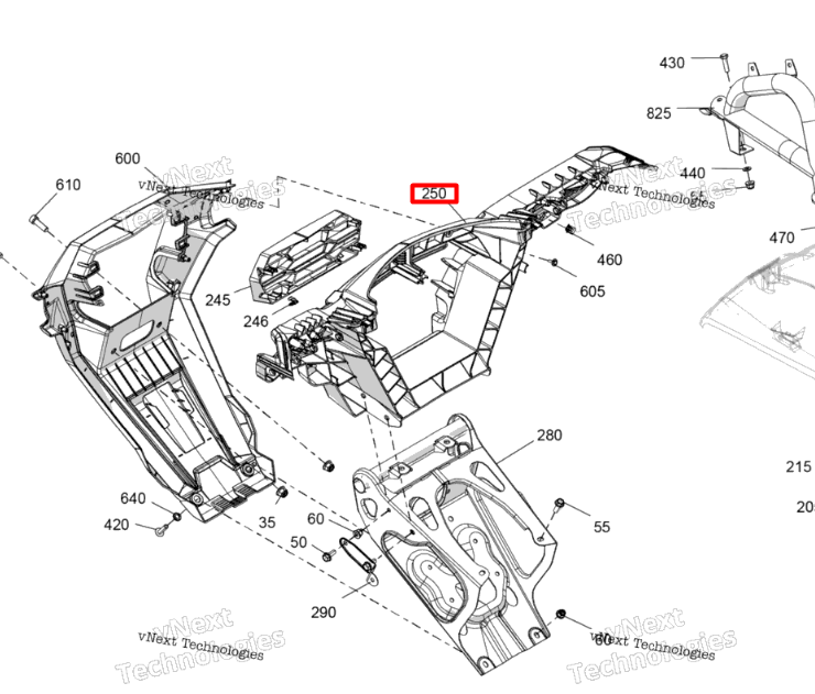 705016526 Панель передняя Can-Am